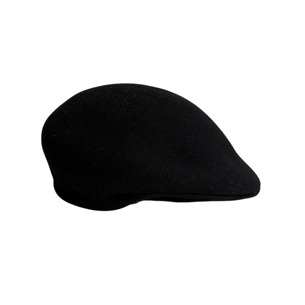 Country Gentleman newsboy black wool cap size medium